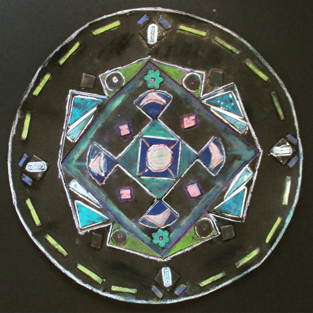 Collagraph Mandalas | www.smallhandsbigart.com
