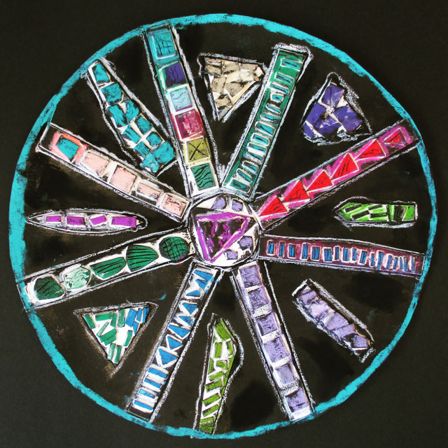 Collagraph Mandalas | www.smallhandsbigart.com