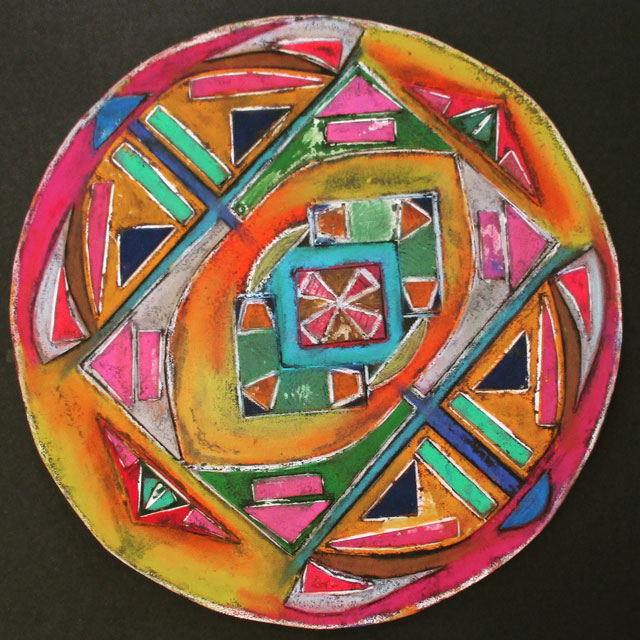 Collagraph Mandalas | www.smallhandsbigart.com