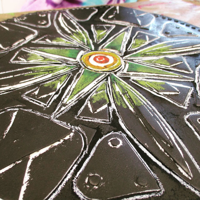 Kaleidoscope Mandala Collagraphs | www.smallhandsbigart.com