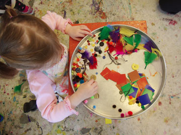 sticky faces | www.smallhandsbigart.com/blog Toddler Art Project from Small Hands Big Art