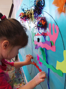 sticky faces | www.smallhandsbigart.com/blog Toddler Art Project from Small Hands Big Art