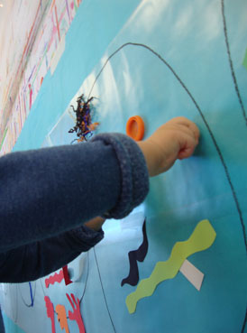 sticky faces | www.smallhandsbigart.com/blog Toddler Art Project from Small Hands Big Art