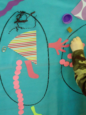sticky faces | www.smallhandsbigart.com/blog Toddler Art Project from Small Hands Big Art