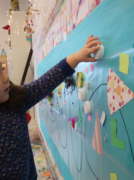 sticky faces | www.smallhandsbigart.com/blog Toddler Art Project from Small Hands Big Art