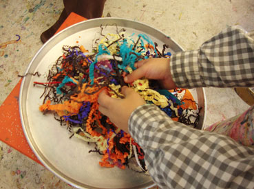 sticky faces | www.smallhandsbigart.com/blog Toddler Art Project from Small Hands Big Art