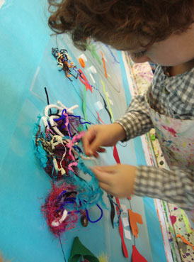 sticky faces | www.smallhandsbigart.com/blog Toddler Art Project from Small Hands Big Art