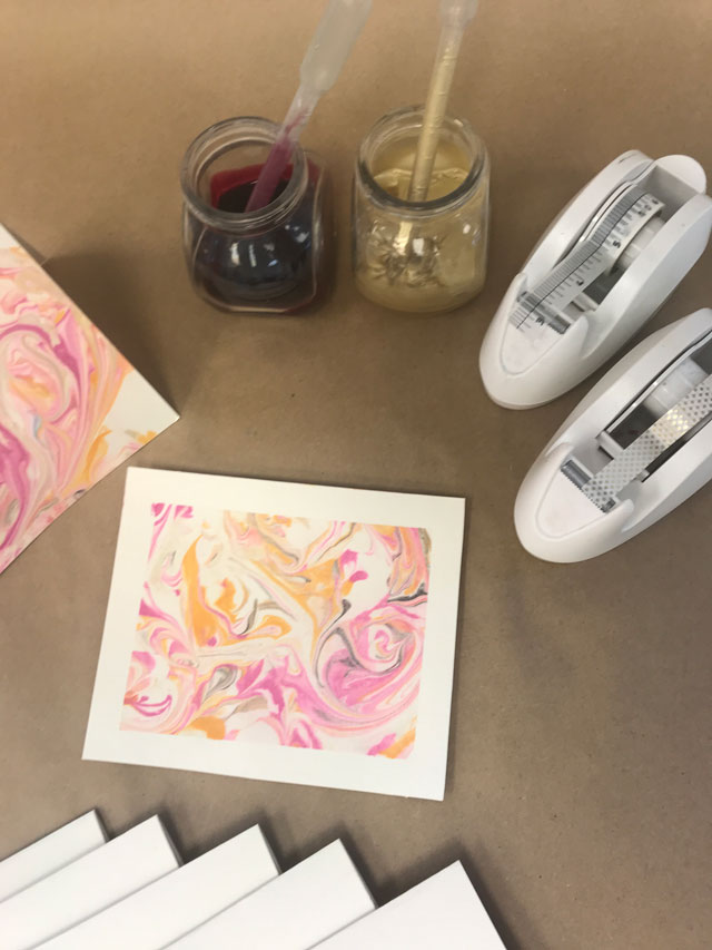 Adult Paper Marbling Workshop / Small Hands Big Art
