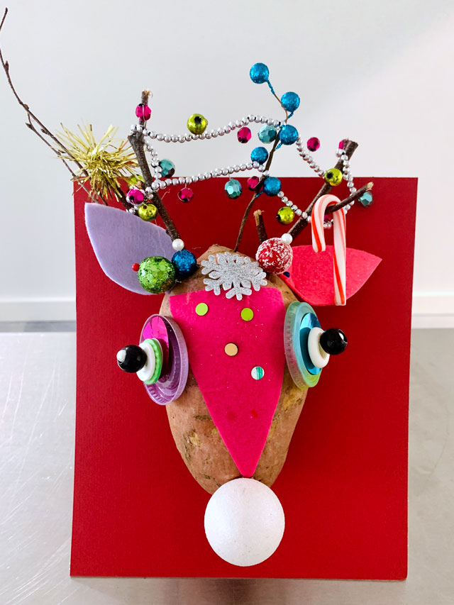 Reindeer Potato Head / small hands big art
