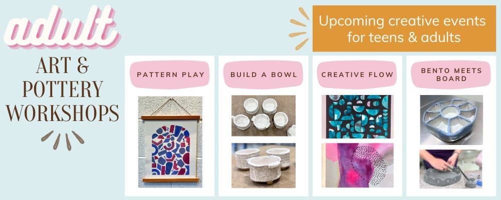 Adult Art and Pottery Workshops Charlotte
