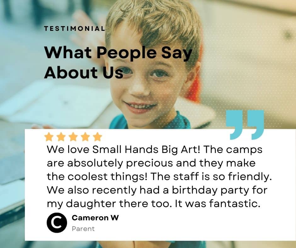 Small Hands Big Art Customer Testimonial