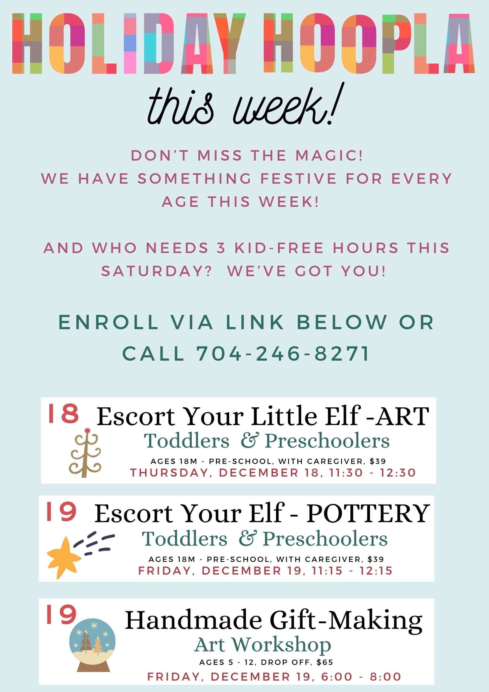 Small Hands Big Art Holiday Hoopla