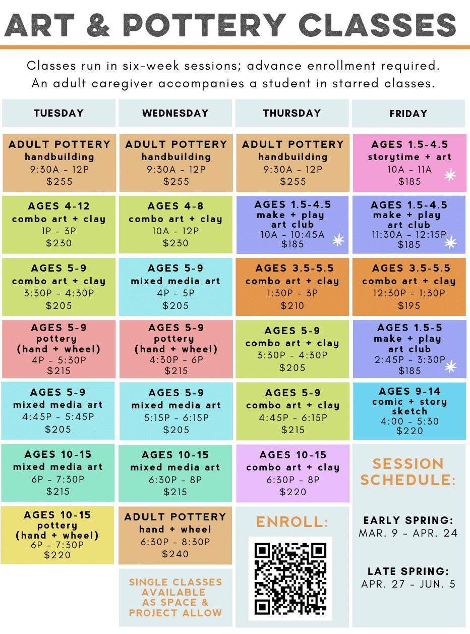 Small Hands Big Art Waverly Class Schedule