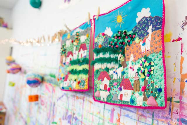 Folk Art Arpillera // www.smallhandsbigart.com