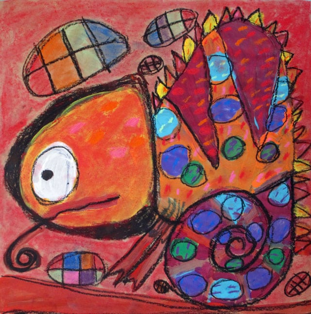 chameleon in a box | www.smallhandsbigart.com