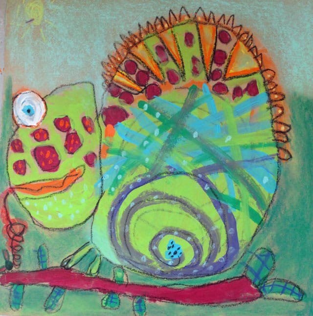 chameleon in a box | www.smallhandsbigart.com