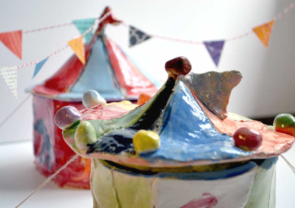 Clay Circus Themed Pottery Camp | www.smallhandsbigart.com