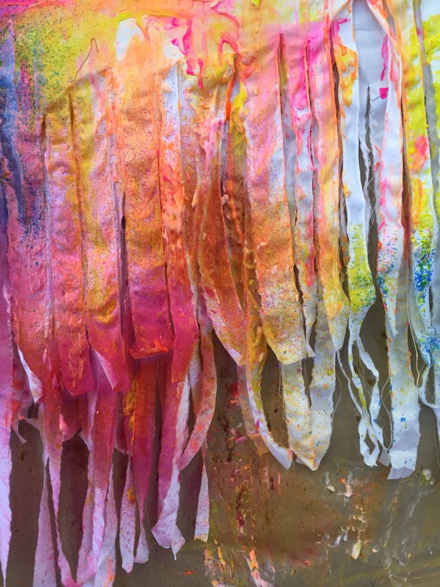 Fringe Fabric Wall | www.smallhandsbigart.com