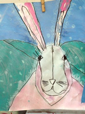 winter hares | www.smallhandsbigart.com/blog