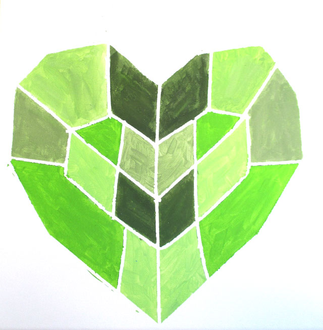 Geometric Heart | www.smallhandsbigart.com