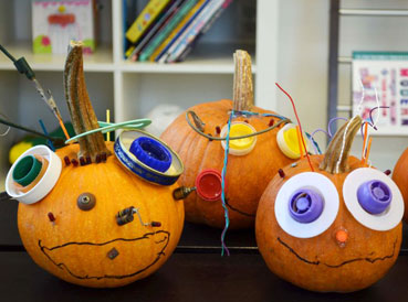 Junk-O-Lantern // Pumpkin Painting - Kids Art Classes, Camps, Parties ...