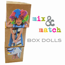 Up Cycled Box Dolls 