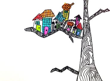 Sarah Hennessey Tree Towns | www.smallhandsbigart.com/blog