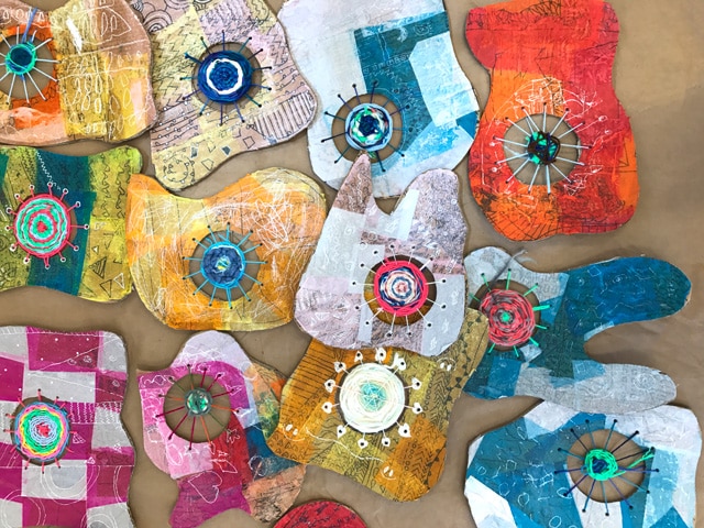 Circle Weaving Art Project // www.smallhandsbigart.com