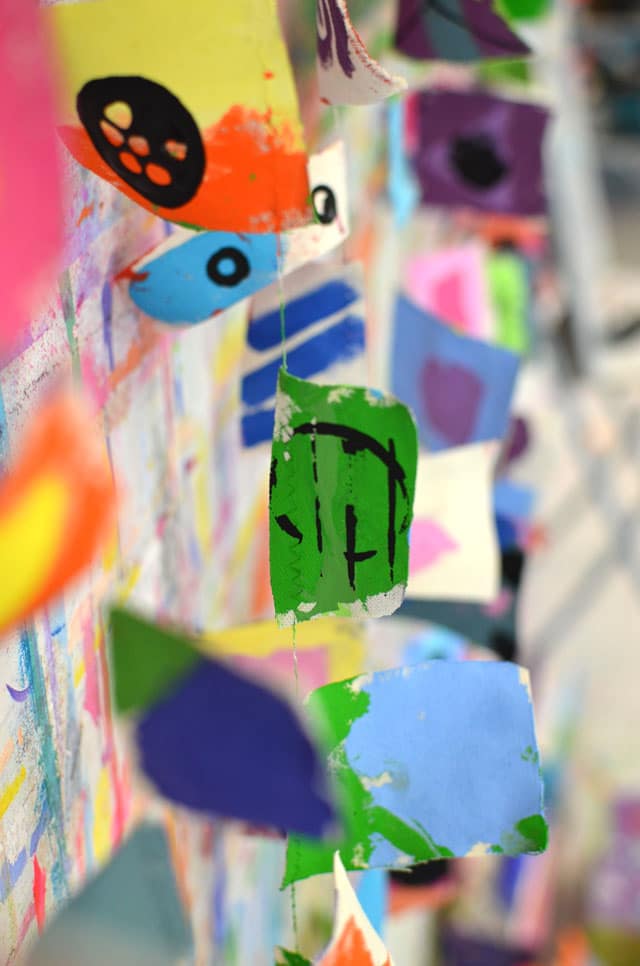 Painted Garland // Small Hands Big Art Painted Garland // Small Hands Big Art