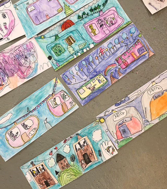 Gondola Sky Cars // Small Hands Big Art Gondola Sky Cars // Small Hands Big Art