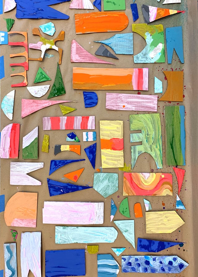 Its a Small World Cardboard Collage