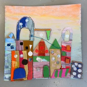 It's a Small World Cardboard Collage - Kids Art Classes, Camps, Parties ...