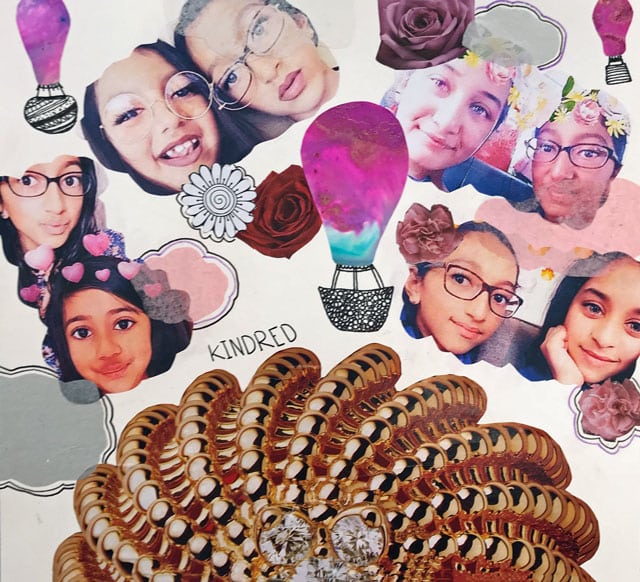 Surreal Collage art project for teens