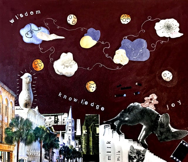 Surreal Collage art project for teens