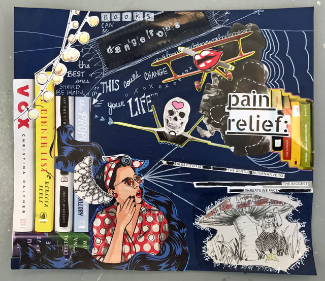 Surreal Collage art project for teens