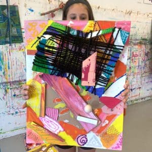 3D Cardboard sculpture from Small Hands Big Art