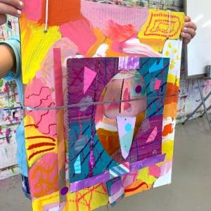 3D Cardboard sculpture from Small Hands Big Art