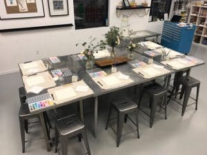 Adult Watercolor Class Charlotte / Small Hands Big Art