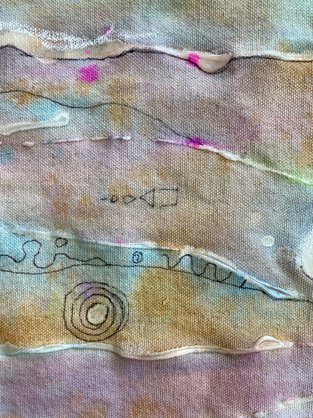 Seascape Textile Painting / Small Hands Big Art