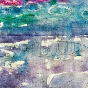 Seascape Textile Painting / Small Hands Big Art