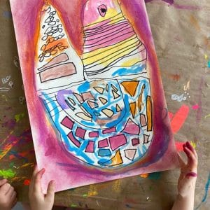 Sanna Annukka Inspired Bird Art Lesson for Kids