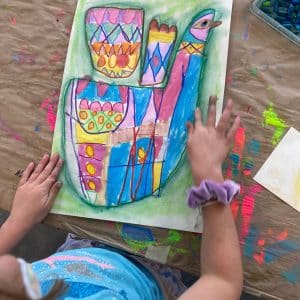 Sanna Annukka Inspired Bird Art Lesson for Kids