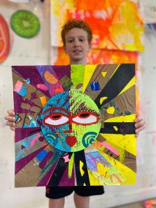 Clare Youngs Inspired Sun Art Project from Small Hands Big Art
