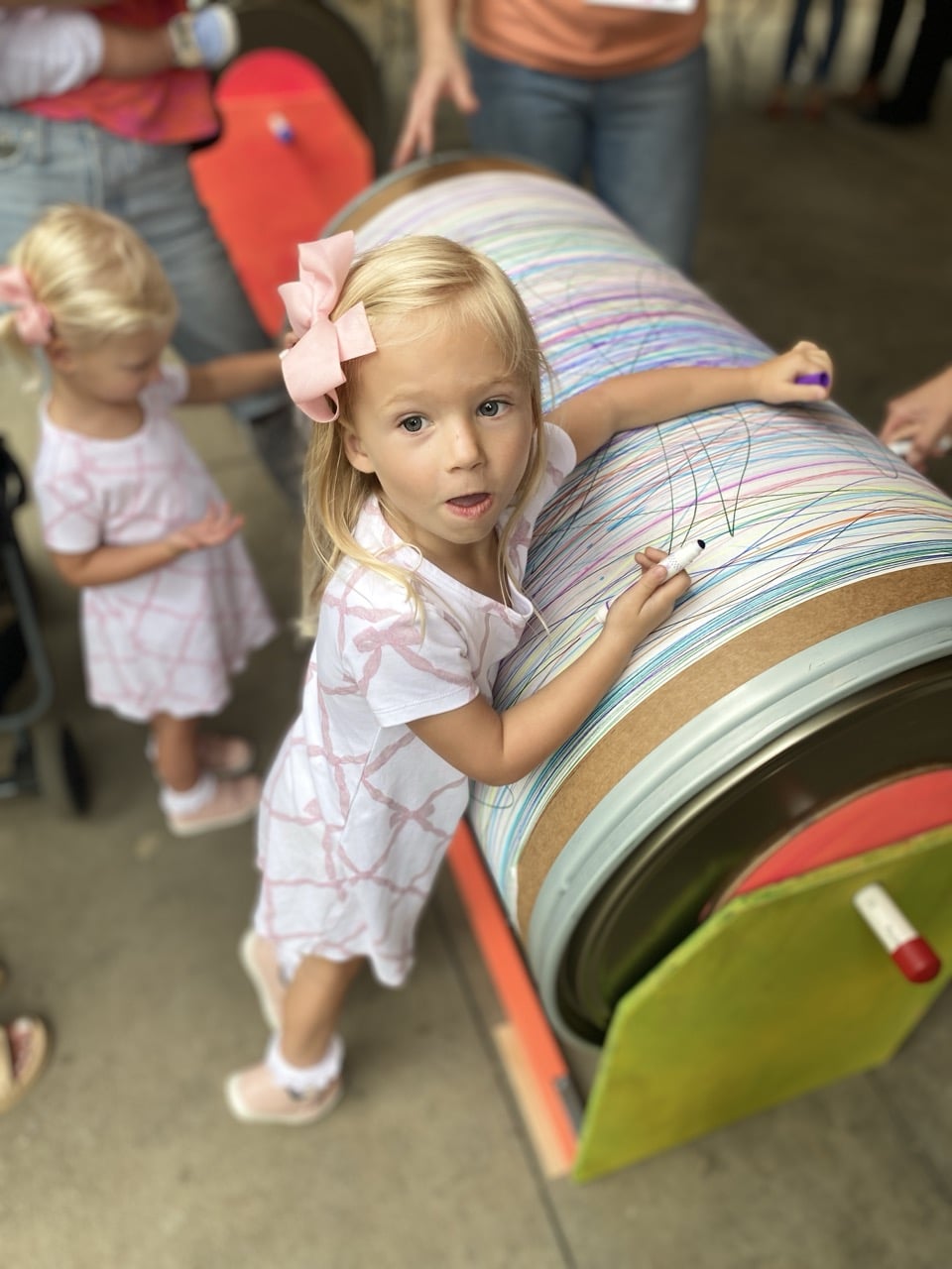 Giant Spinning Art Barrel