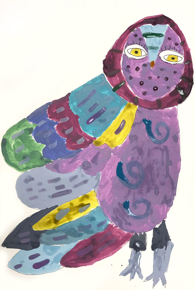 Owl Painting Project // www.smallhandsbigart.com