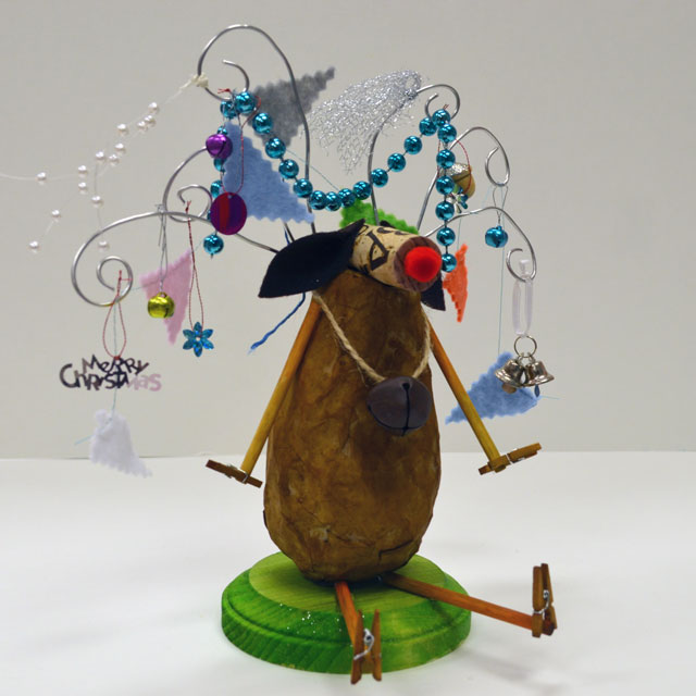 Papier Mache Reindeer Craft